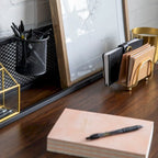 Industrial Writing Desk with Mesh Back - 42 Wide