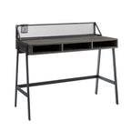 Industrial Writing Desk with Mesh Back - 42 Wide