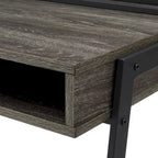 Industrial Writing Desk with Mesh Back - 42 Wide
