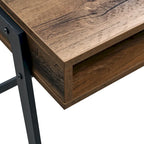 Industrial Writing Desk with Mesh Back - 42 Wide