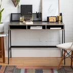 Industrial Writing Desk with Mesh Back - 42 Wide