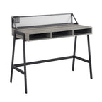 Industrial Writing Desk with Mesh Back - 42 Wide