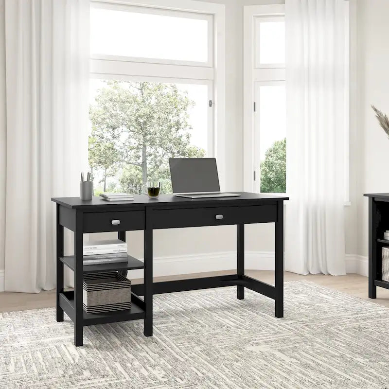 Computer Desk with Shelves - 54 Wide - Contemporary Style