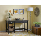 Espresso Oak / Modern Gray / Classic Black – 54" Single-User Computer Desk with Shelves & Drawers