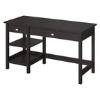 Espresso Oak / Modern Gray / Classic Black – 54" Single-User Computer Desk with Shelves & Drawers