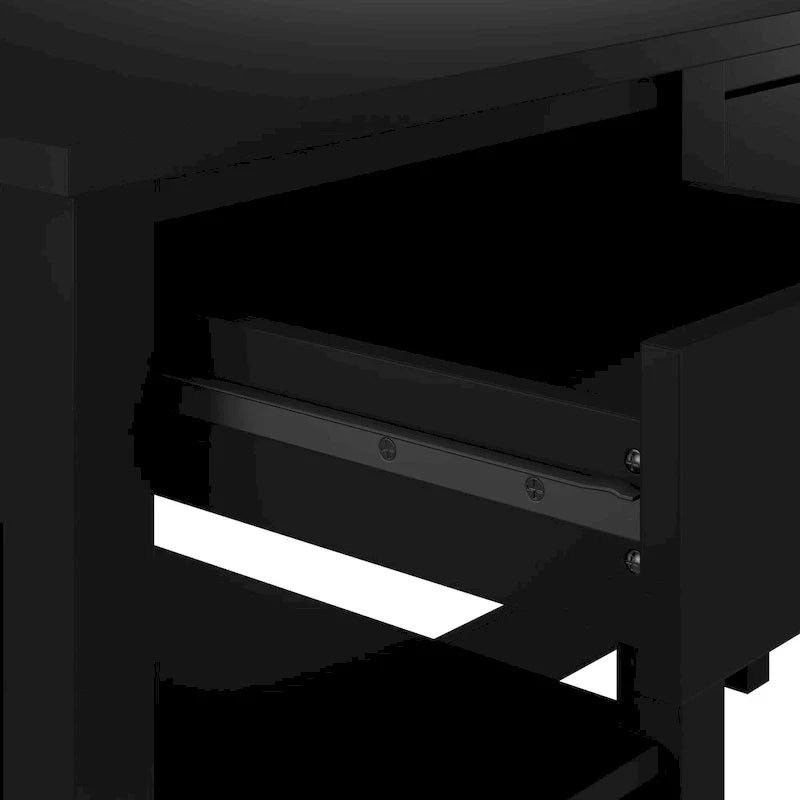 Espresso Oak / Modern Gray / Classic Black – 54" Single-User Computer Desk with Shelves & Drawers