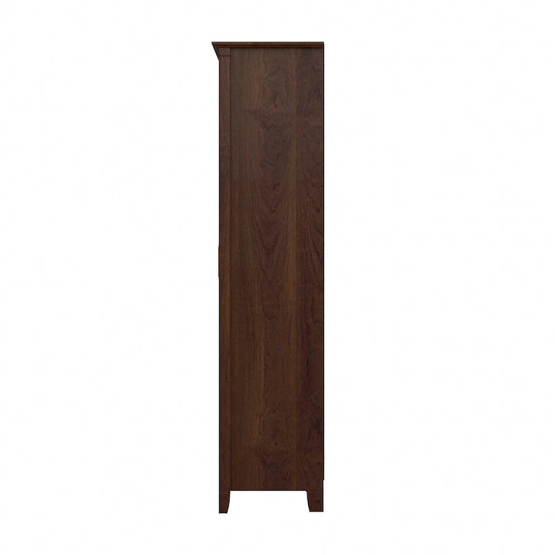 Farmhouse Style Tall Storage Cabinet with 2 Doors & 5 Shelves – Multiple Colors