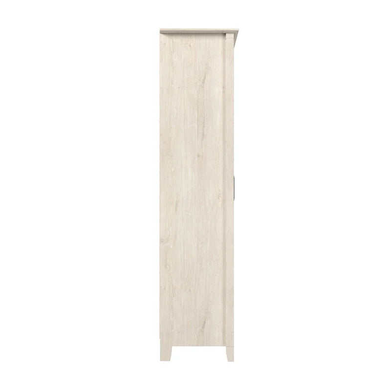 Farmhouse Style Tall Storage Cabinet with 2 Doors & 5 Shelves – Multiple Colors
