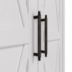 Farmhouse Style Tall Storage Cabinet with 2 Doors & 5 Shelves – Multiple Colors