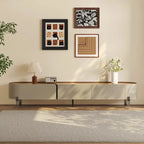 86.6 Leather TV Stand, Modern Entertainment Center with 3 Drawers