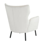 Velvet Wing Back Accent Chair - Single Seat with Pillow