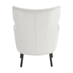Velvet Wing Back Accent Chair - Single Seat with Pillow