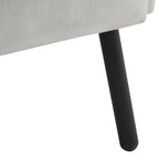 Velvet Wing Back Accent Chair - Single Seat with Pillow