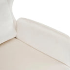 Velvet Wing Back Accent Chair - Single Seat with Pillow