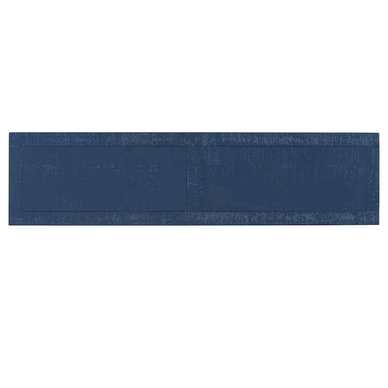 Natural Wood 63 Console Table with Vase-Leg Design