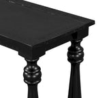 Natural Wood 63 Console Table with Vase-Leg Design