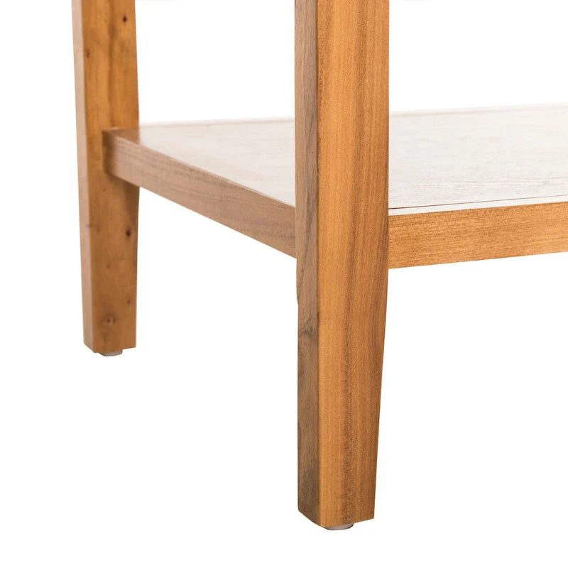 Oak Finish Storage Sideboard with Drawers and Cabinets