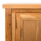 Oak Finish Storage Sideboard with Drawers and Cabinets