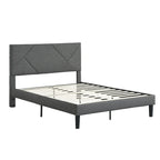 Upholstered Platform Bed Frame - Full Size - Modern Style