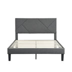 Upholstered Platform Bed Frame - Full Size - Modern Style