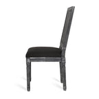 Beige / Gray / Black / Brown Cane Back Upholstered Dining Chair, Set of 4