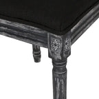 Beige / Gray / Black / Brown Cane Back Upholstered Dining Chair, Set of 4