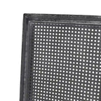 Beige / Gray / Black / Brown Cane Back Upholstered Dining Chair, Set of 4