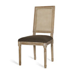 Beige / Gray / Black / Brown Cane Back Upholstered Dining Chair, Set of 4