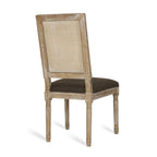 Beige / Gray / Black / Brown Cane Back Upholstered Dining Chair, Set of 4