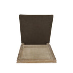 Beige / Gray / Black / Brown Cane Back Upholstered Dining Chair, Set of 4
