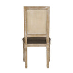 Beige / Gray / Black / Brown Cane Back Upholstered Dining Chair, Set of 4