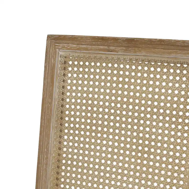 Beige / Gray / Black / Brown Cane Back Upholstered Dining Chair, Set of 4
