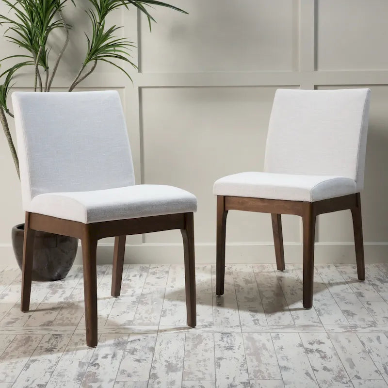 Upholstered Dining Chairs - Set of 2 - Contemporary Style