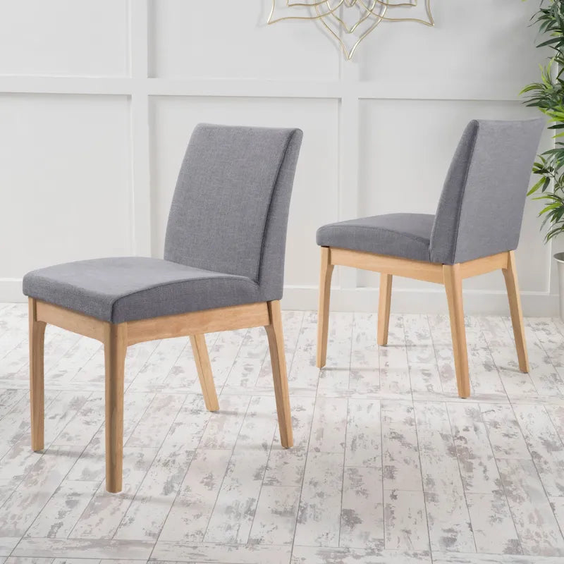 Upholstered Dining Chairs - Set of 2 - Contemporary Style