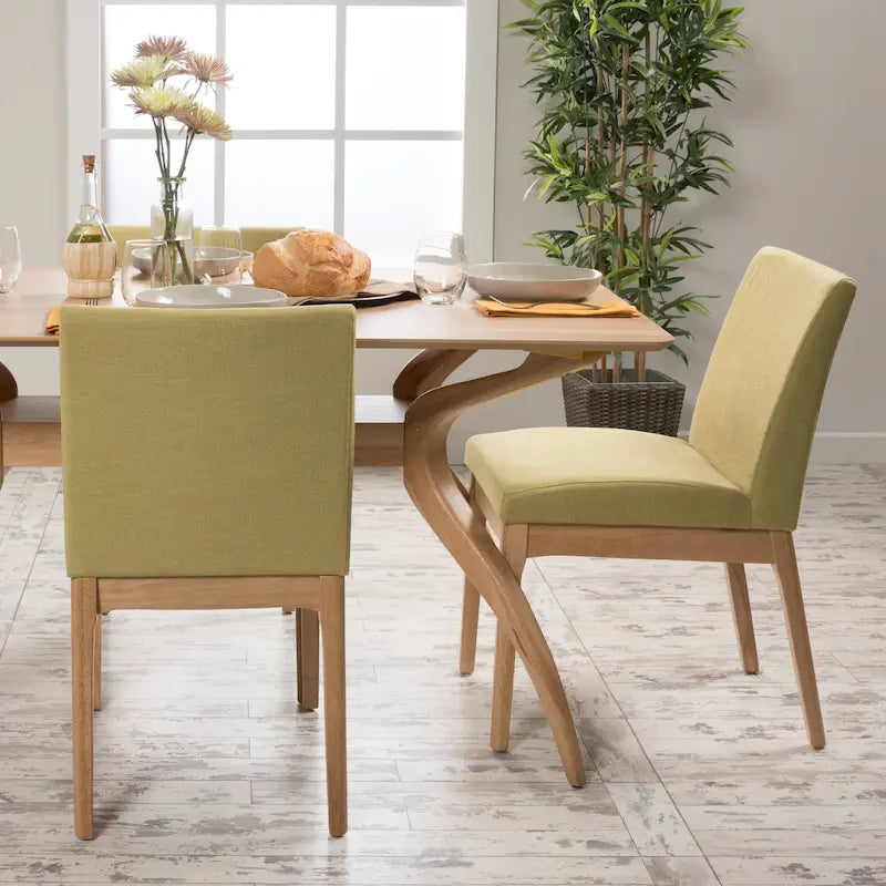 Upholstered Dining Chairs - Set of 2 - Contemporary Style