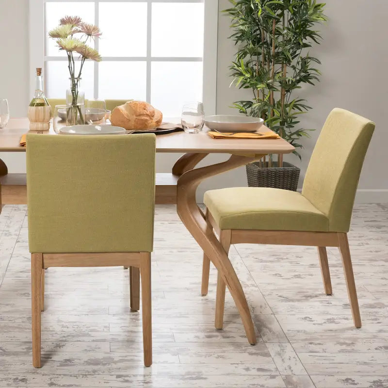 Upholstered Dining Chairs - Set of 2 - Contemporary Style