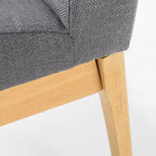 Upholstered Dining Chairs - Set of 2 - Contemporary Style