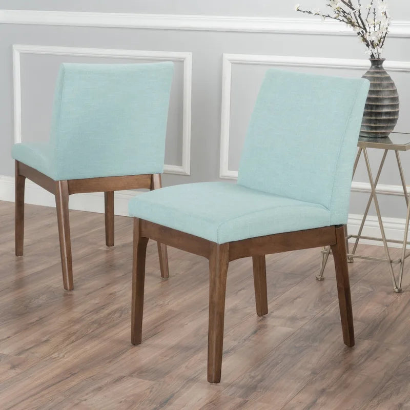 Upholstered Dining Chairs - Set of 2 - Contemporary Style
