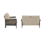 Mission-Style Wood Loveseat - 2 Seater