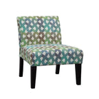 Multi-Color Armless Slipper Accent Chair