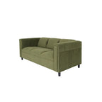 Mid-Century Modern Suede Sofa - 3 Seater