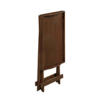 Black Folding Tray Table with Wood Legs