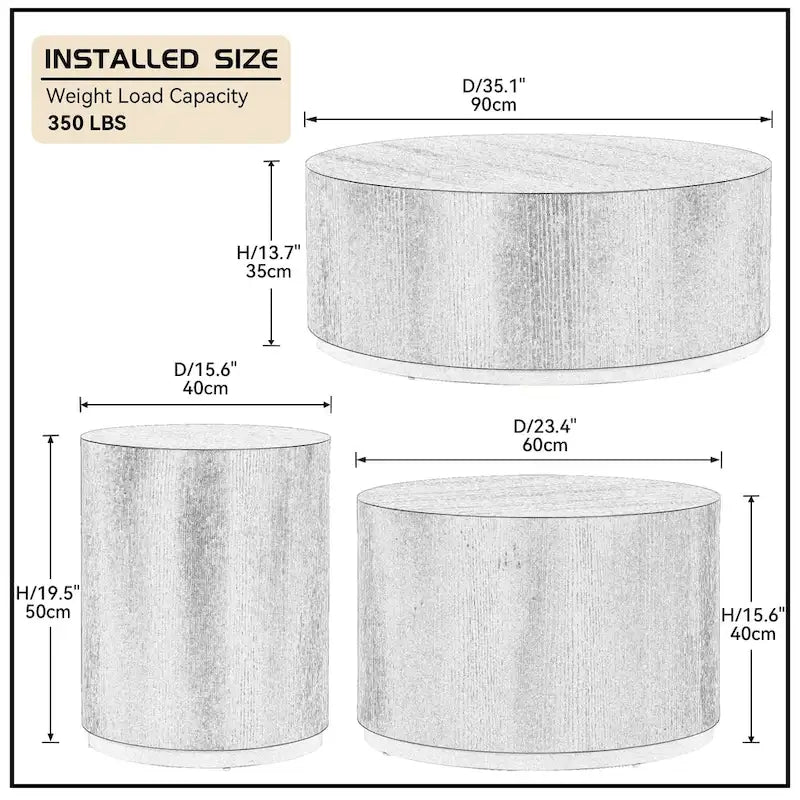 Black and Gold Round Side Table with Marble Top