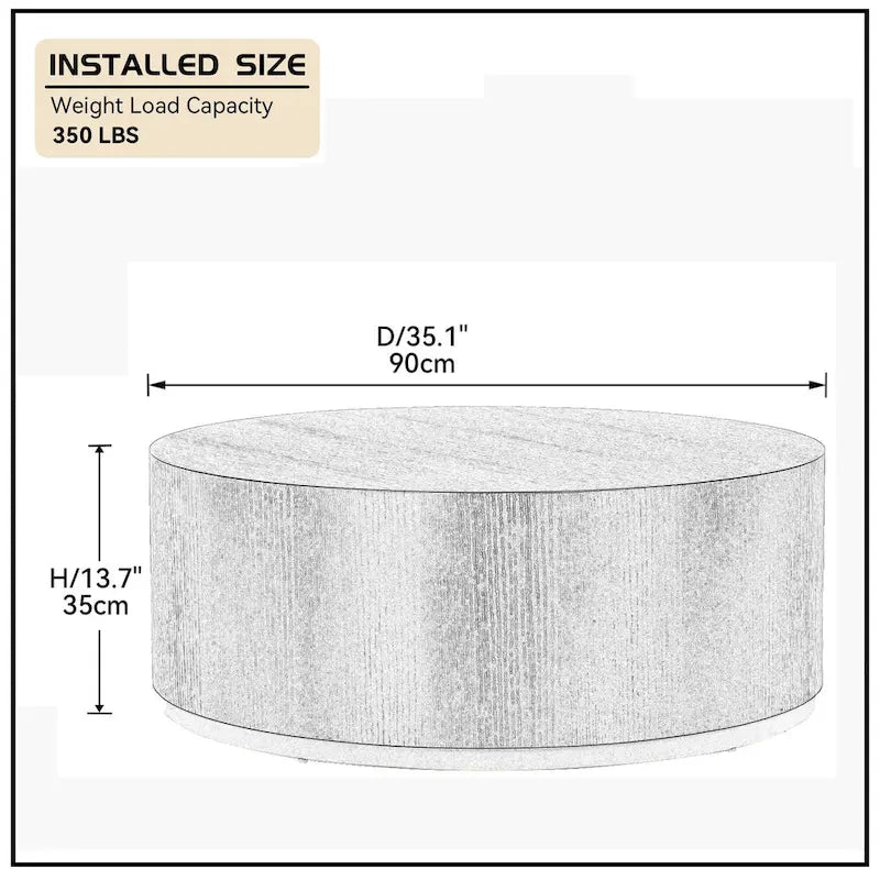 Black and Gold Round Side Table with Marble Top