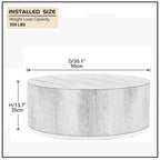 Black and Gold Round Side Table with Marble Top