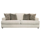 Stone Gray Chenille 3-Seat Queen Sleeper Sofa