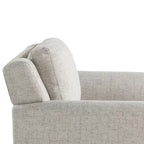 Tufted Microfiber Accent Chair - Single Seat with Curved Arms