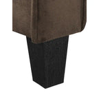 Tufted Microfiber Accent Chair - Single Seat with Curved Arms