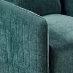 Green Channel Quilted 360-Degree Swivel Accent Chair