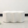Velvet Polygon Ottoman Bench - 35 Long Footstool